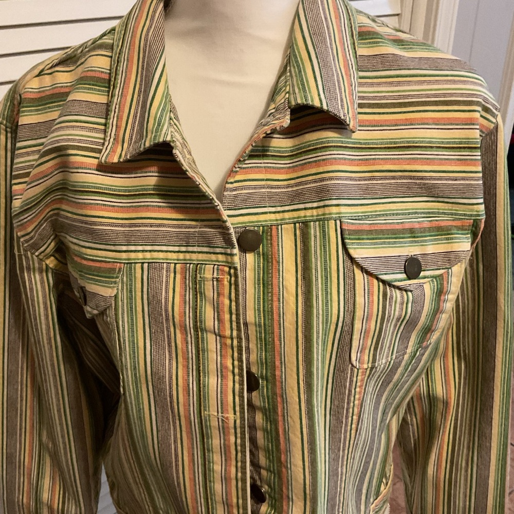 Gotcha Covered Striped Multicolor Button-Down Shi… - image 4